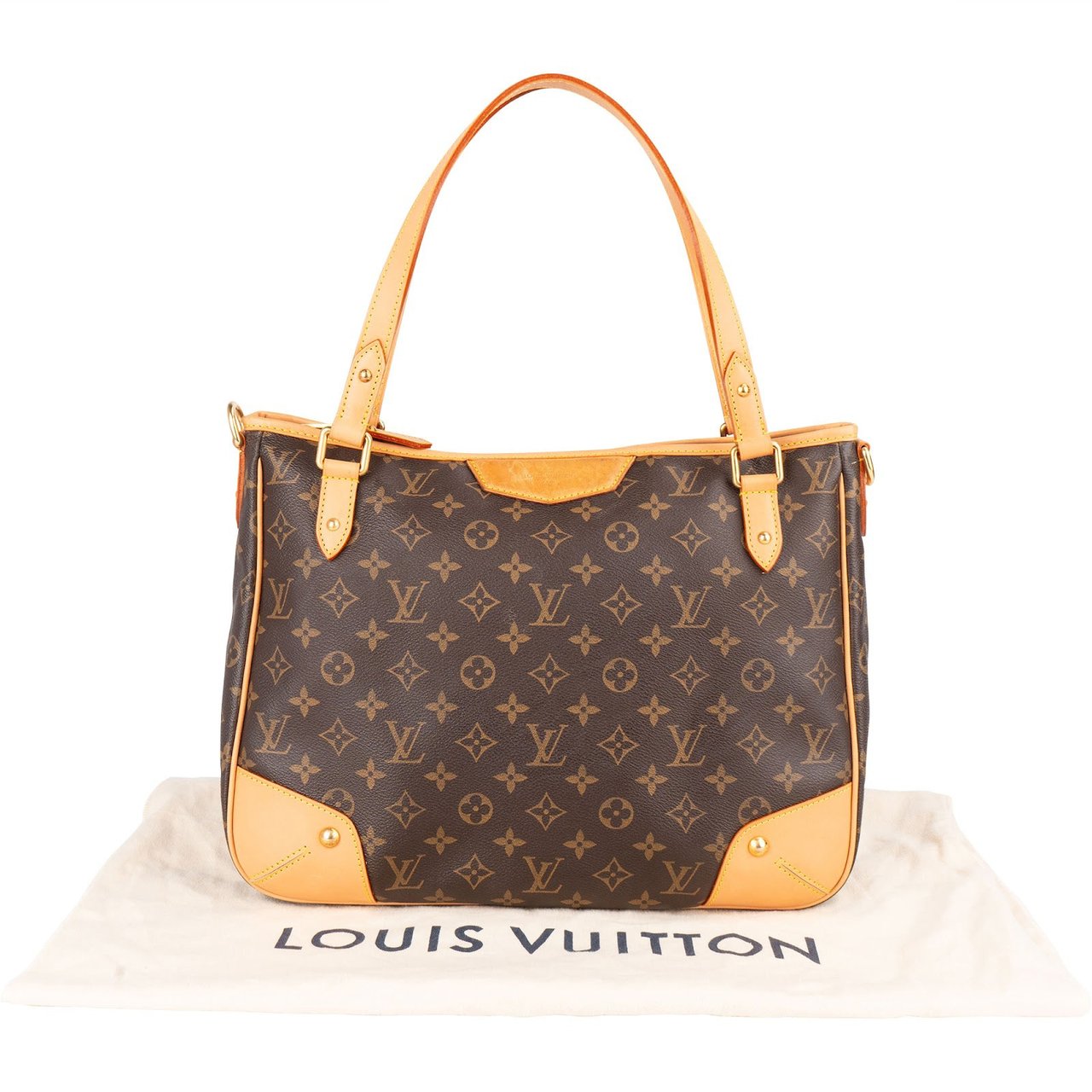 Louis Vuitton Monogram Canvas Esetrala MM Shoulder Bag Bruin