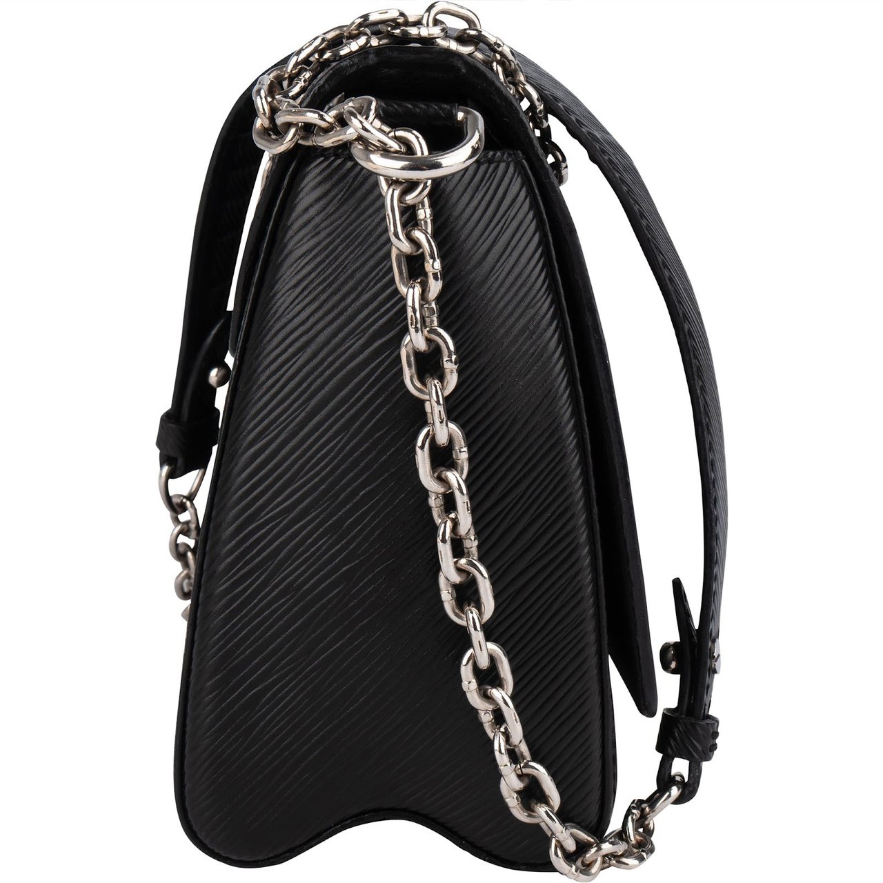 Louis Vuitton Louis Vuitton Noir Epi Leather Twist MM Crossbody Bag Zwart