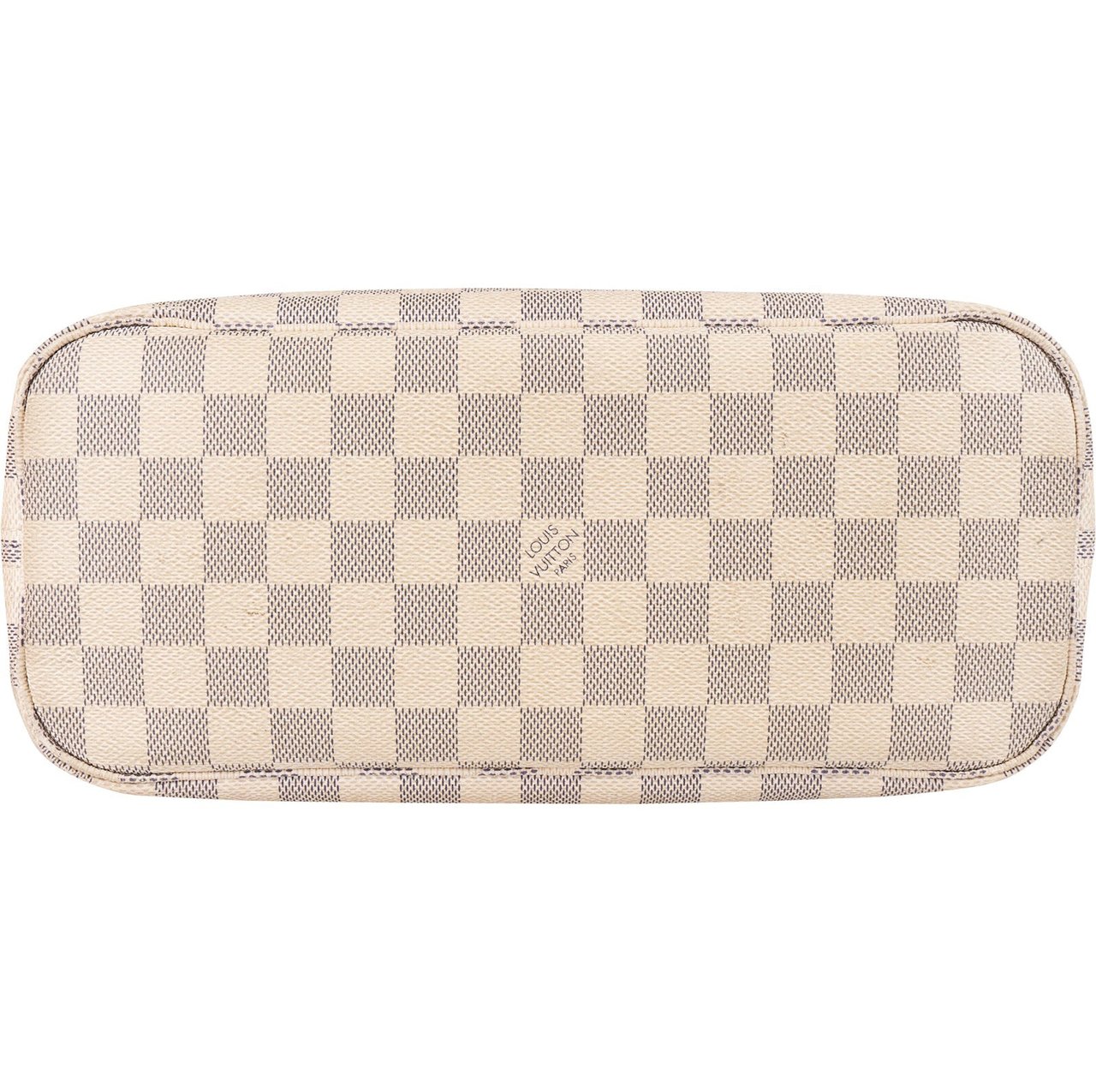 Louis Vuitton Monogram Damier Azur Canvas Neverfull PM Shoulder Bag Bruin