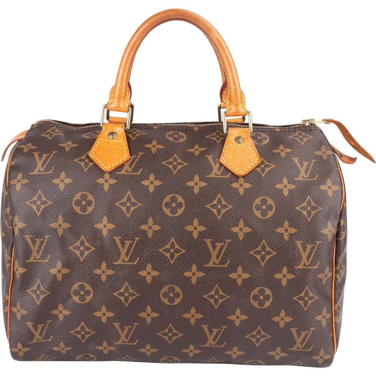 Louis Vuitton Louis Vuitton Monogram Canvas Speedy 30 Handbag Bruin
