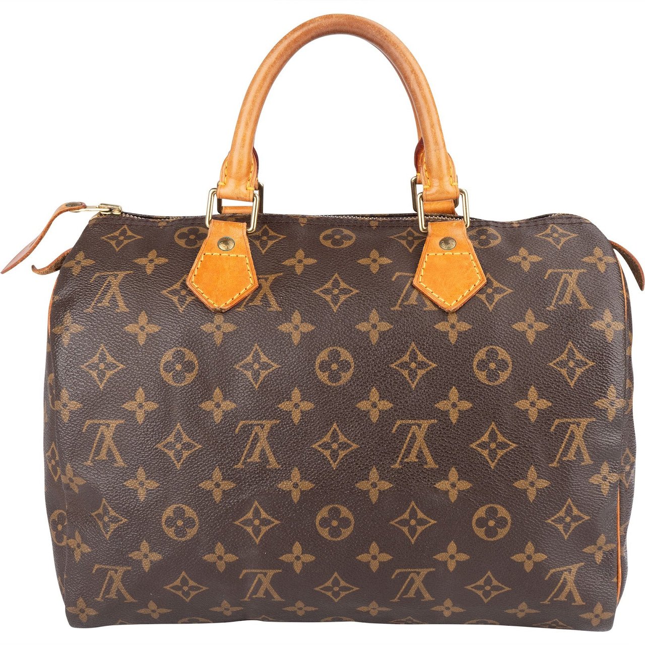 Louis Vuitton Louis Vuitton Monogram Canvas Speedy 30 Handbag Bruin