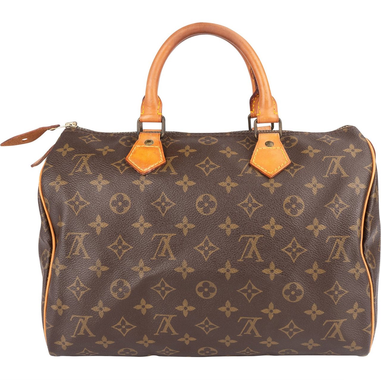 Louis Vuitton Louis Vuitton Monogram Canvas Speedy 30 Handbag Bruin