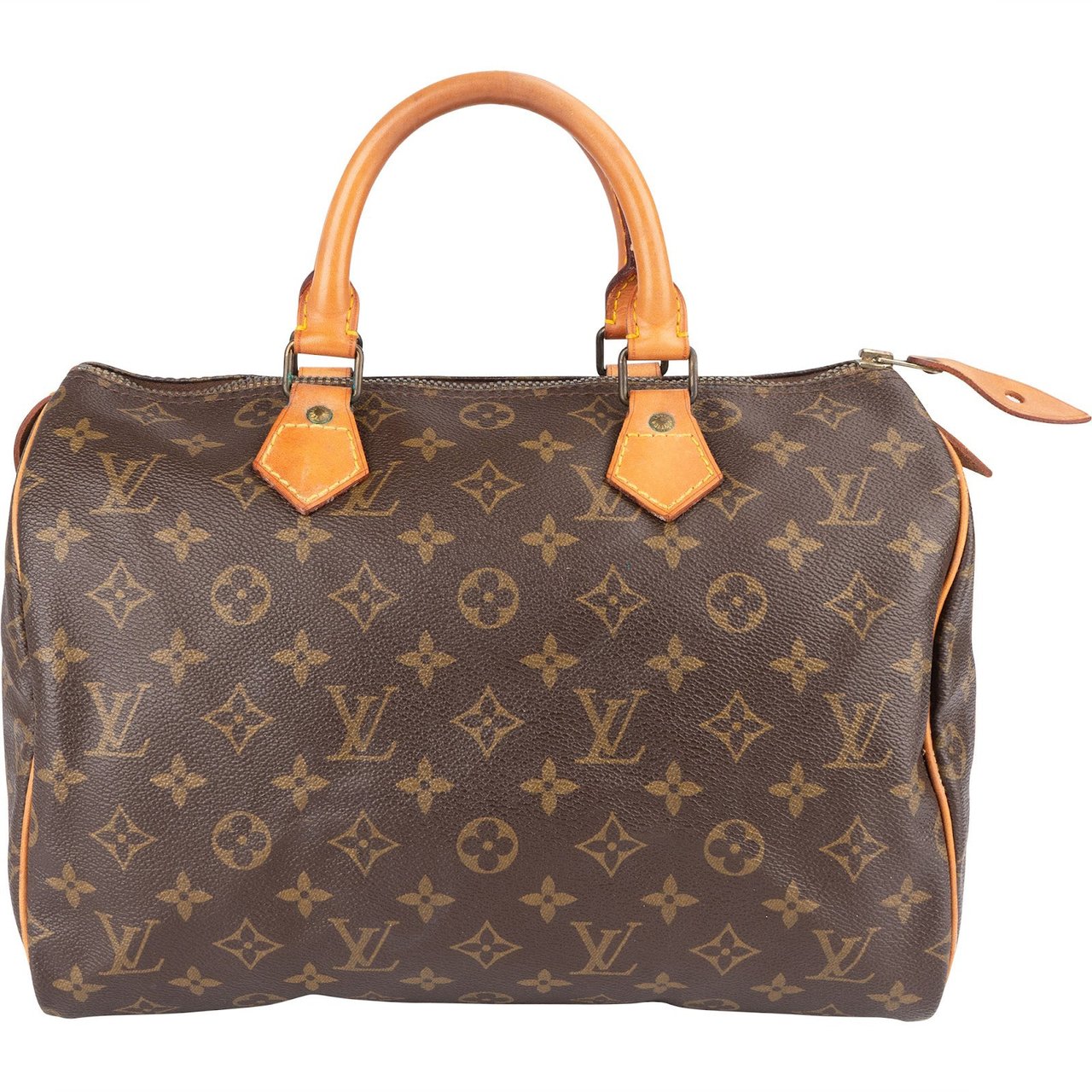 Louis Vuitton Louis Vuitton Monogram Canvas Speedy 30 Handbag Bruin