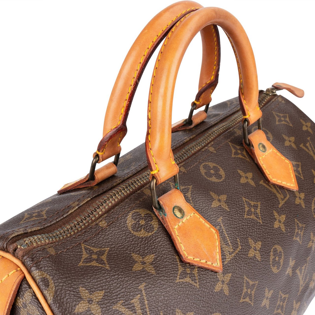 Louis Vuitton Louis Vuitton Monogram Canvas Speedy 30 Handbag Bruin