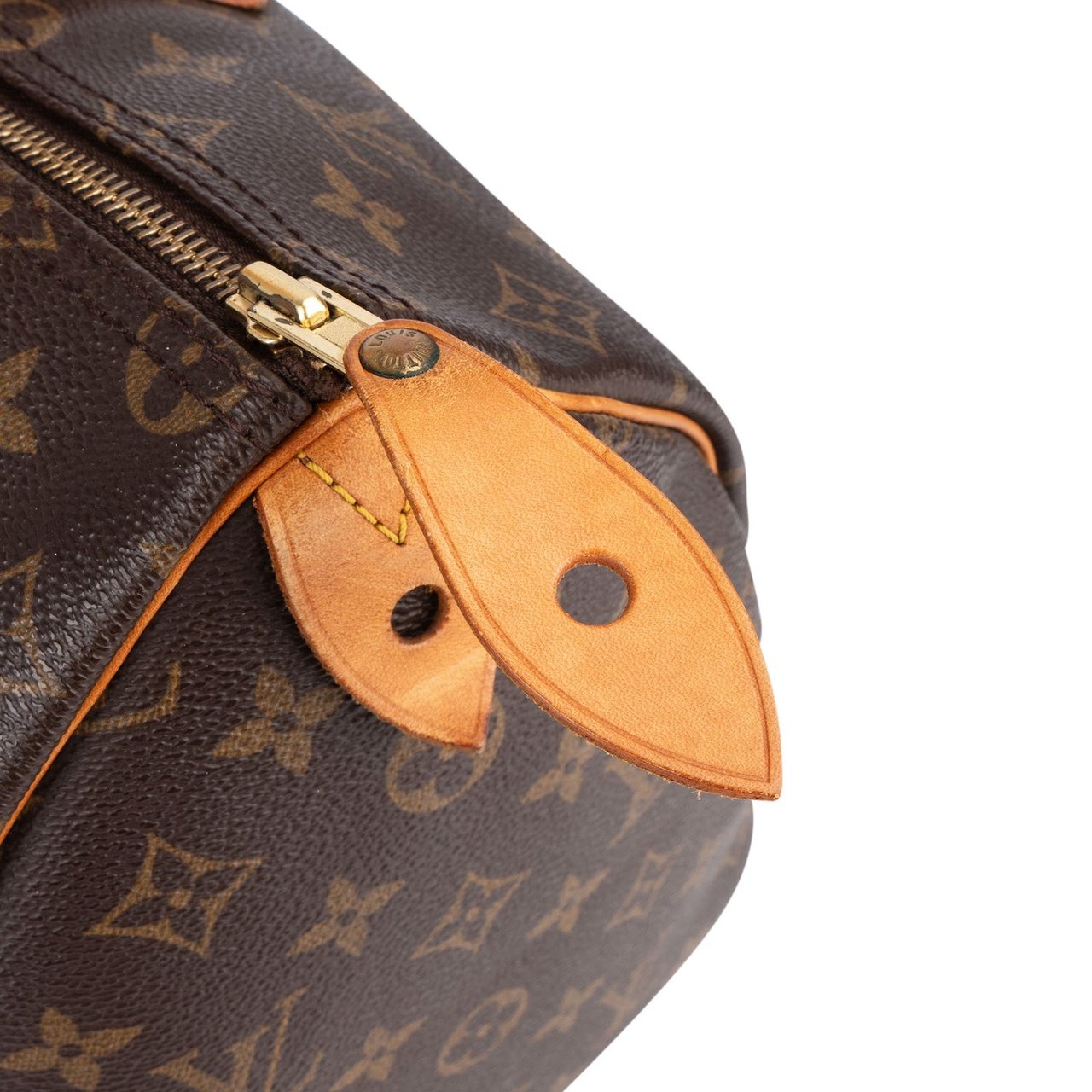 Louis Vuitton Louis Vuitton Monogram Canvas Speedy 35 Handbag Bruin