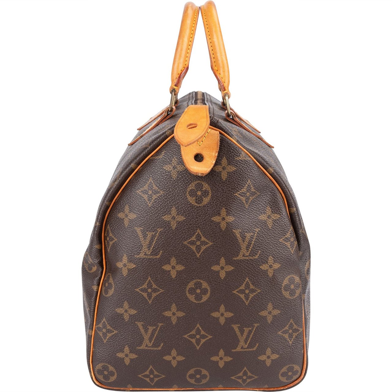 Louis Vuitton Louis Vuitton Monogram Canvas Speedy 35 Handbag Bruin