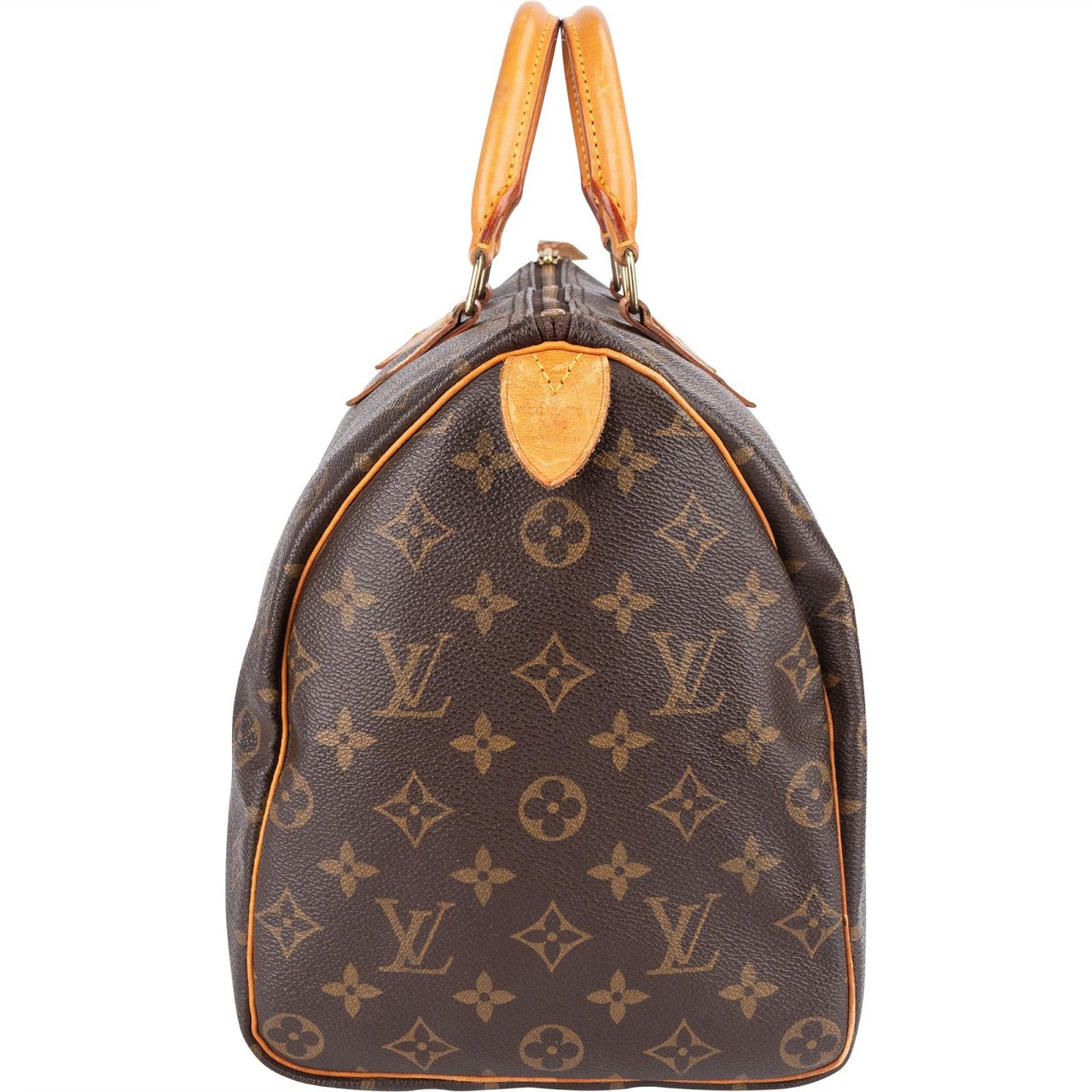 Louis Vuitton Louis Vuitton Monogram Canvas Speedy 35 Handbag Bruin