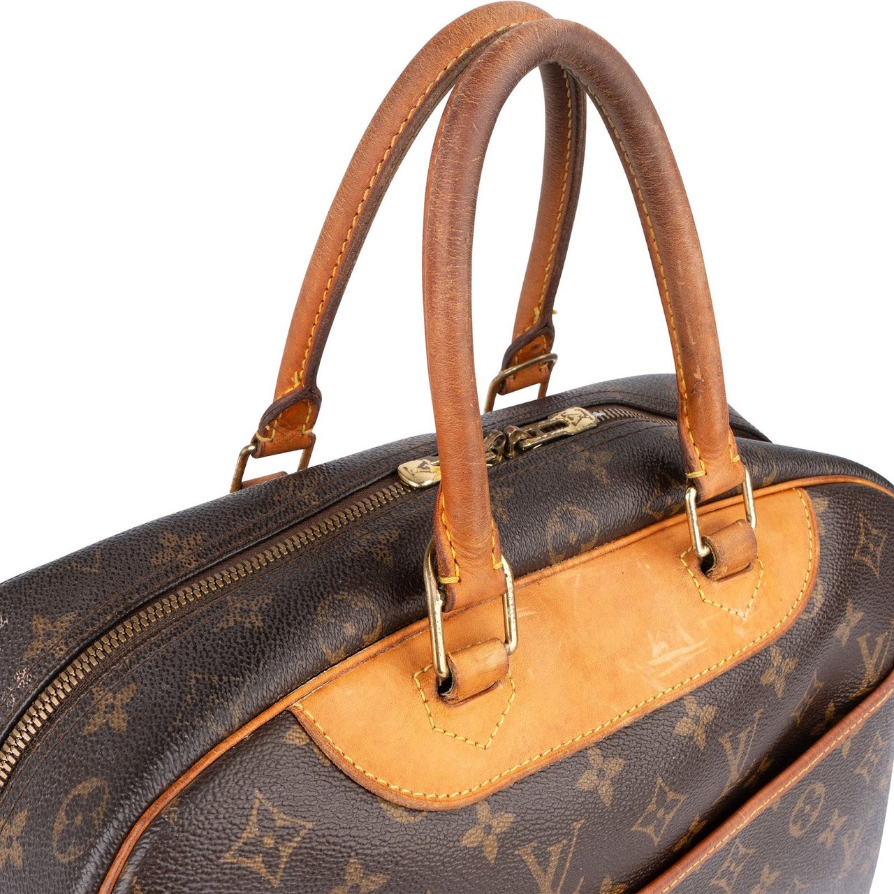 Louis Vuitton Louis Vuitton Monogram Canvas Deauville Handbag Bruin
