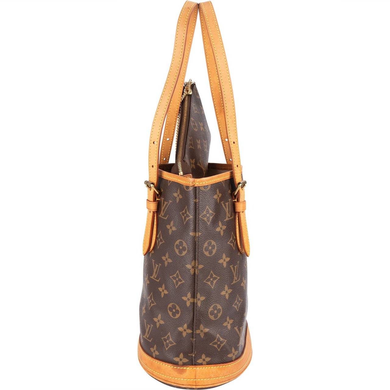 Louis Vuitton Louis Vuitton Monogram Canvas Bucket PM Shoulder Bag Bruin