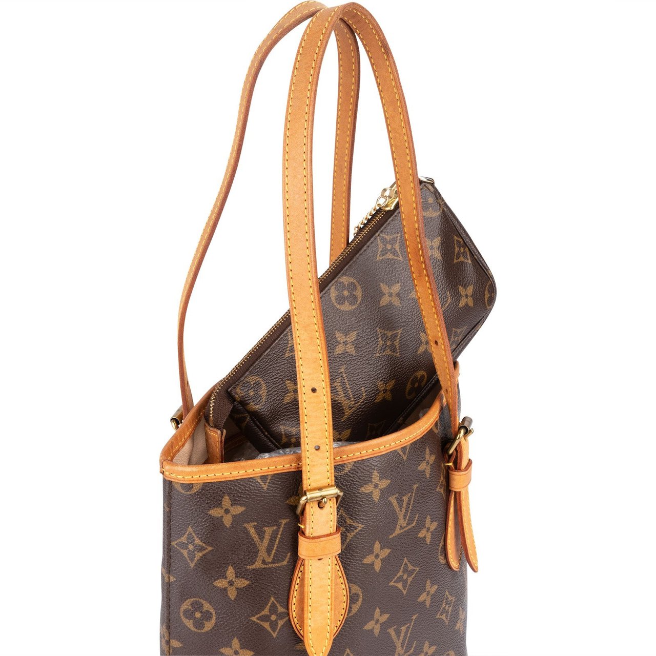 Louis Vuitton Louis Vuitton Monogram Canvas Bucket PM Shoulder Bag Bruin