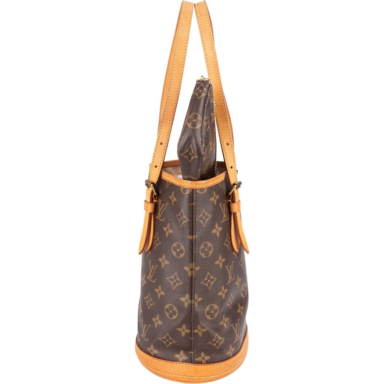Louis Vuitton Louis Vuitton Monogram Canvas Bucket PM Shoulder Bag Bruin
