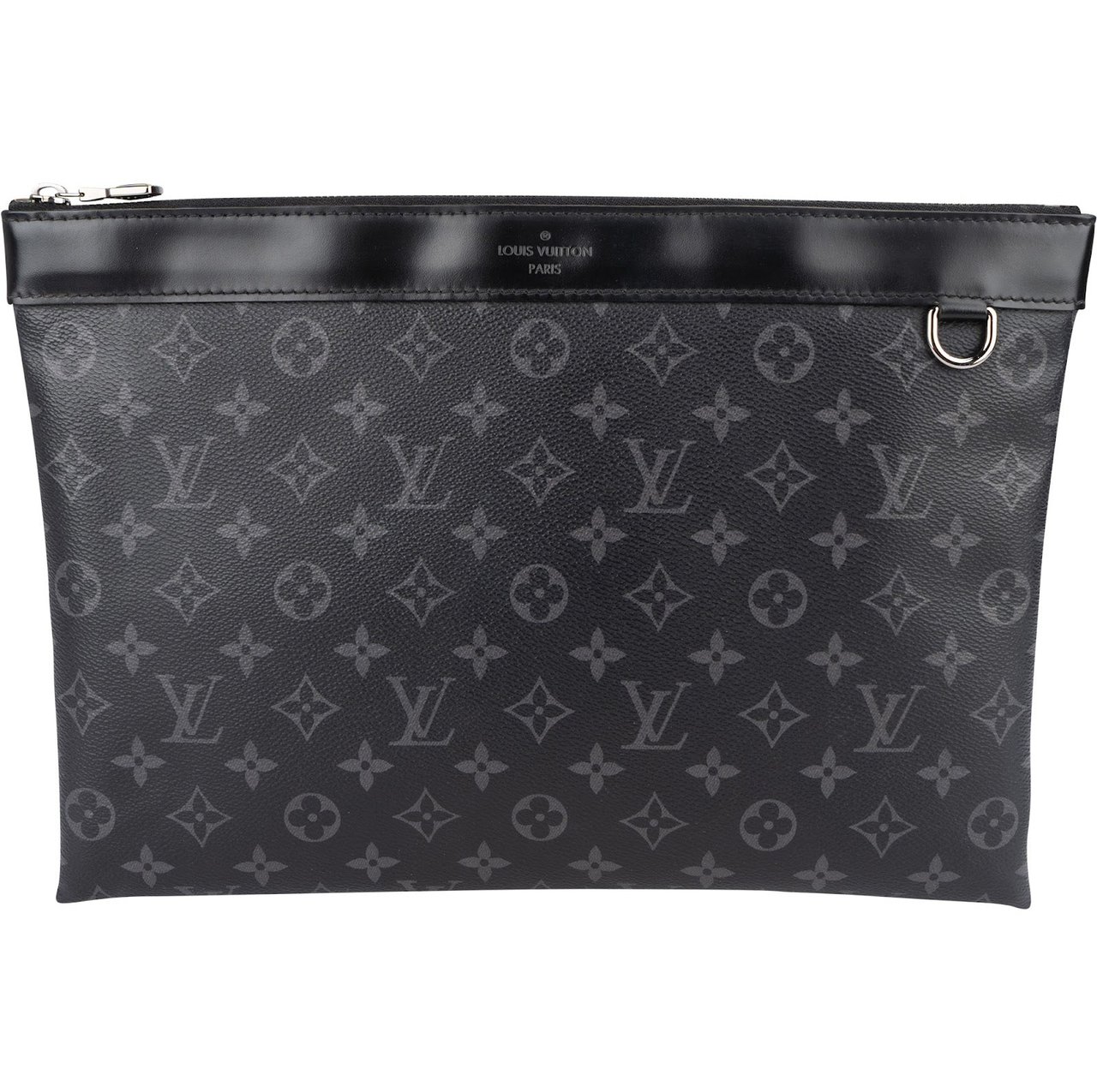 Louis Vuitton Louis Vuitton Canvas Monogram Eclipse Pochette Voyage MM Clutch Zwart
