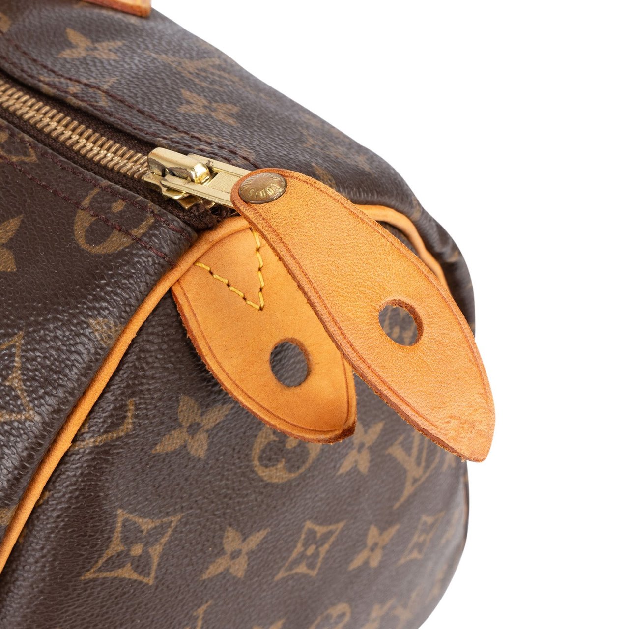 Louis Vuitton Louis Vuitton Monogram Canvas Speedy 35 Handbag Bruin