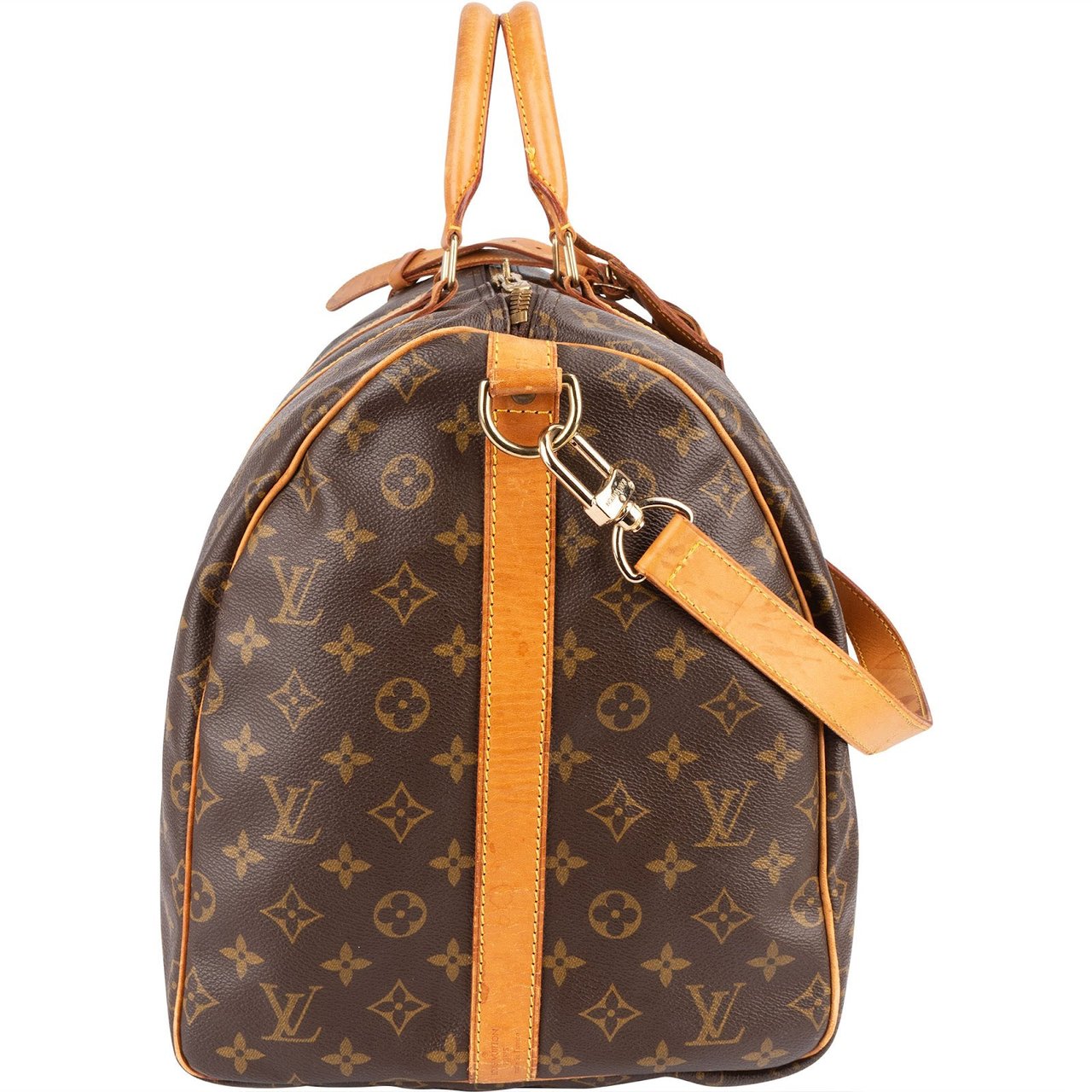 Louis Vuitton Louis Vuitton Monogram Canvas Keepall 55 Bandoulière Travel Bag Bruin