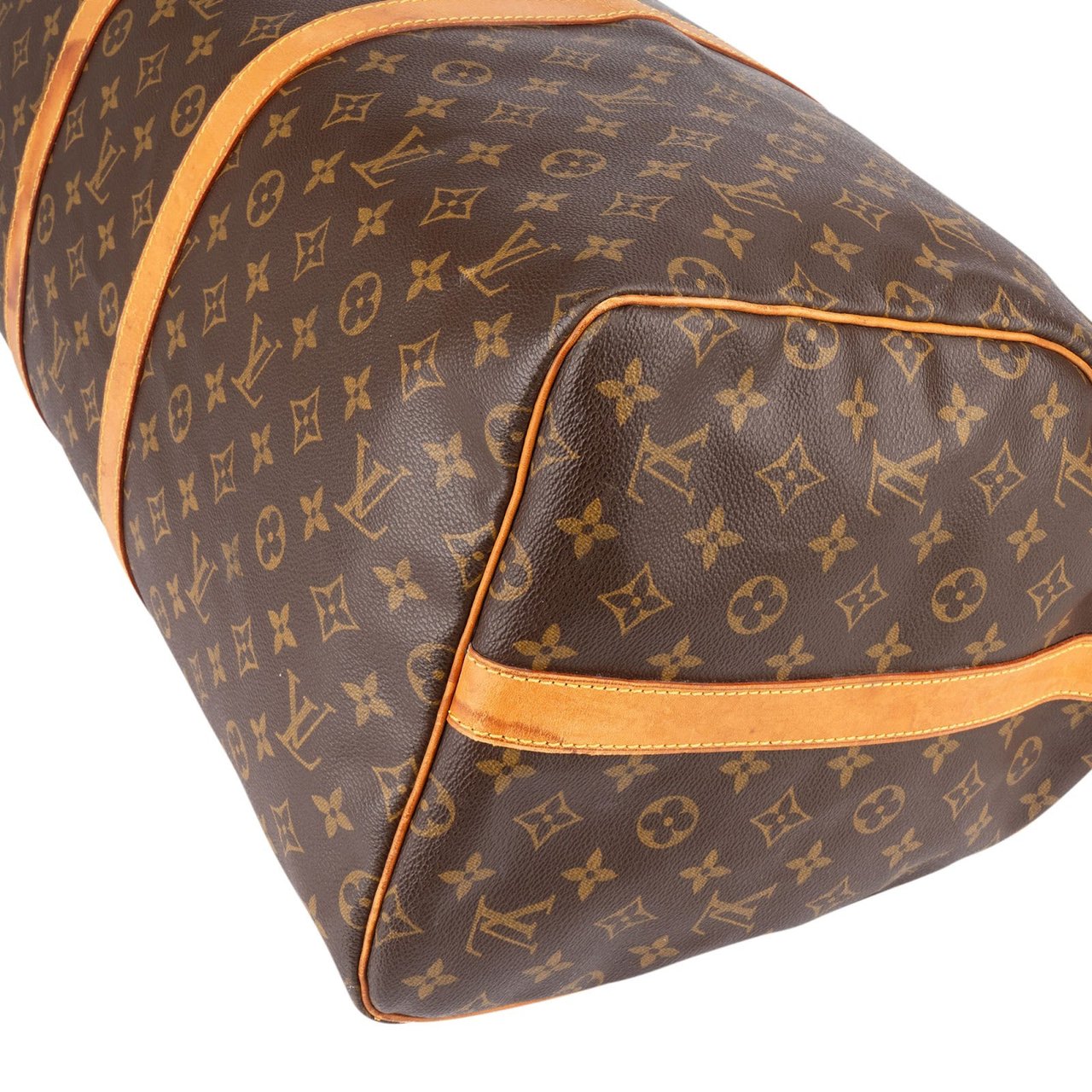 Louis Vuitton Louis Vuitton Monogram Canvas Keepall 55 Bandoulière Travel Bag Bruin