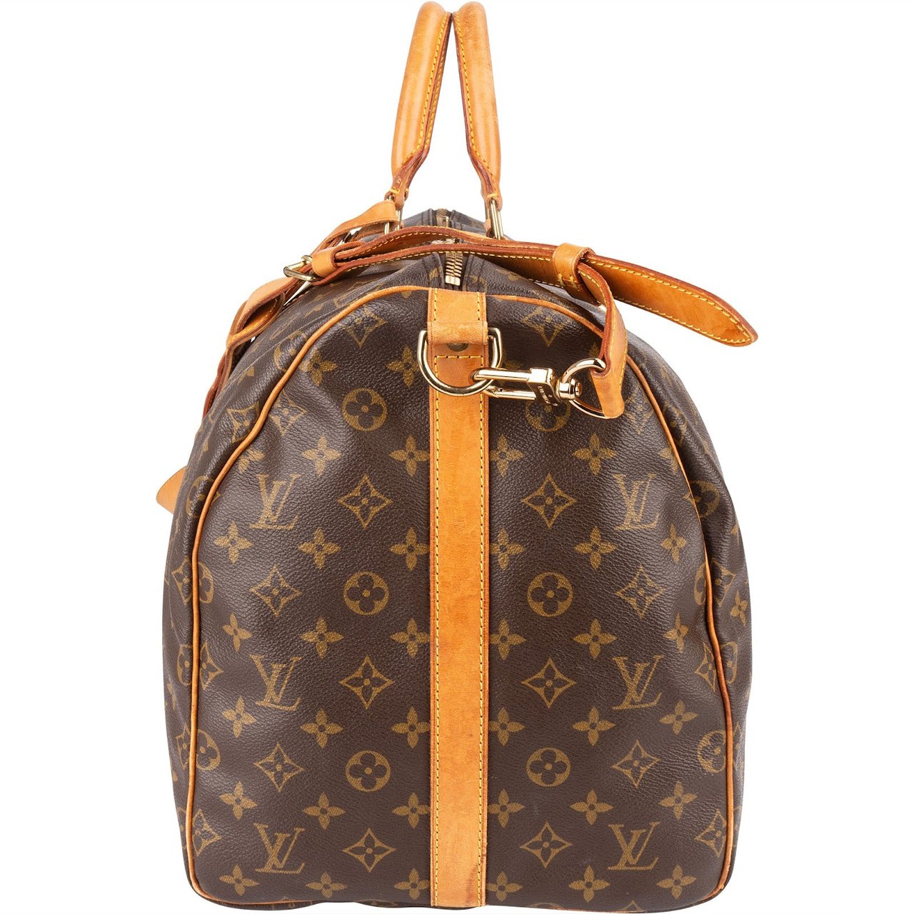 Louis Vuitton Louis Vuitton Monogram Canvas Keepall 55 Bandoulière Travel Bag Bruin