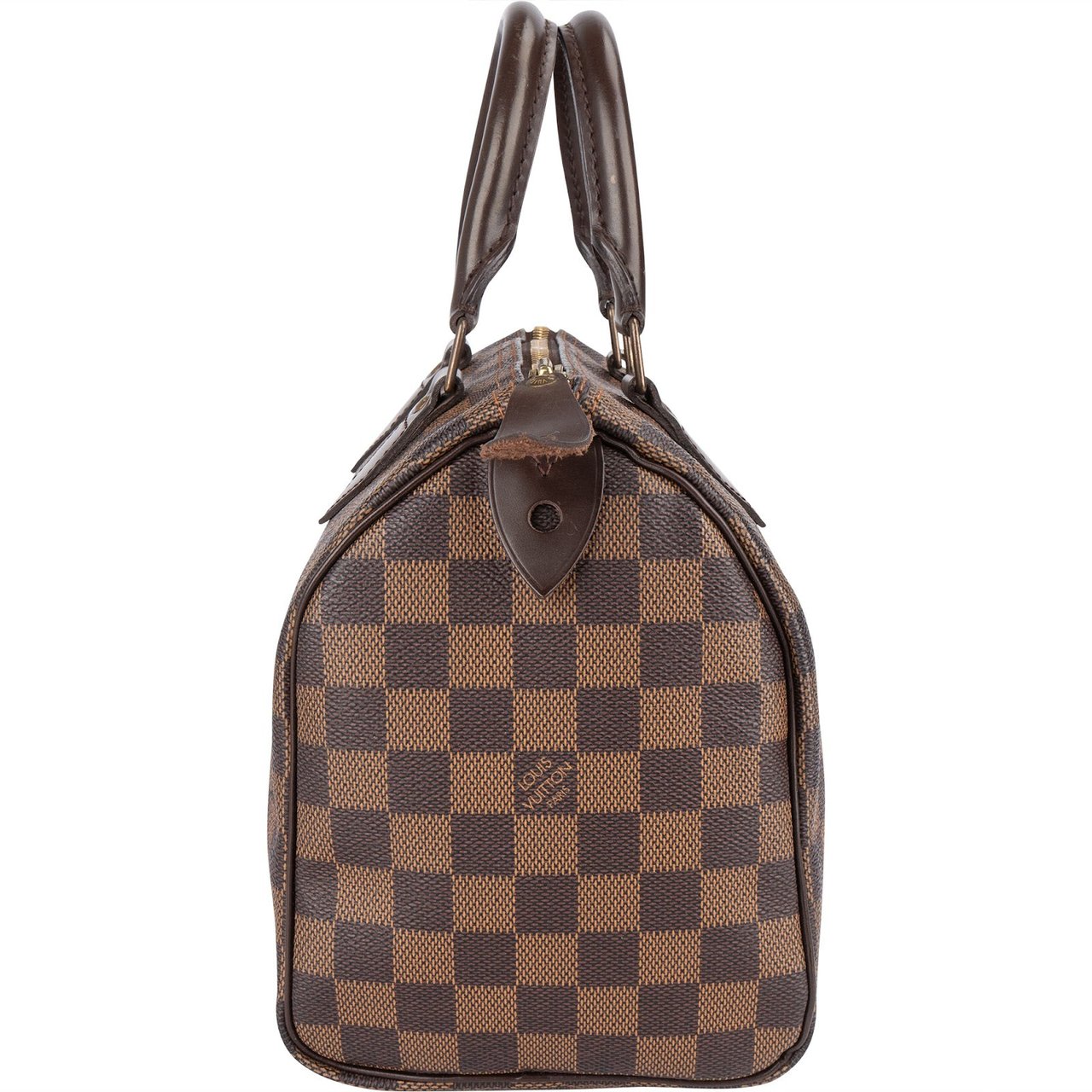 Louis Vuitton Monogram Damier Ebene Speedy 25 Handbag Bruin
