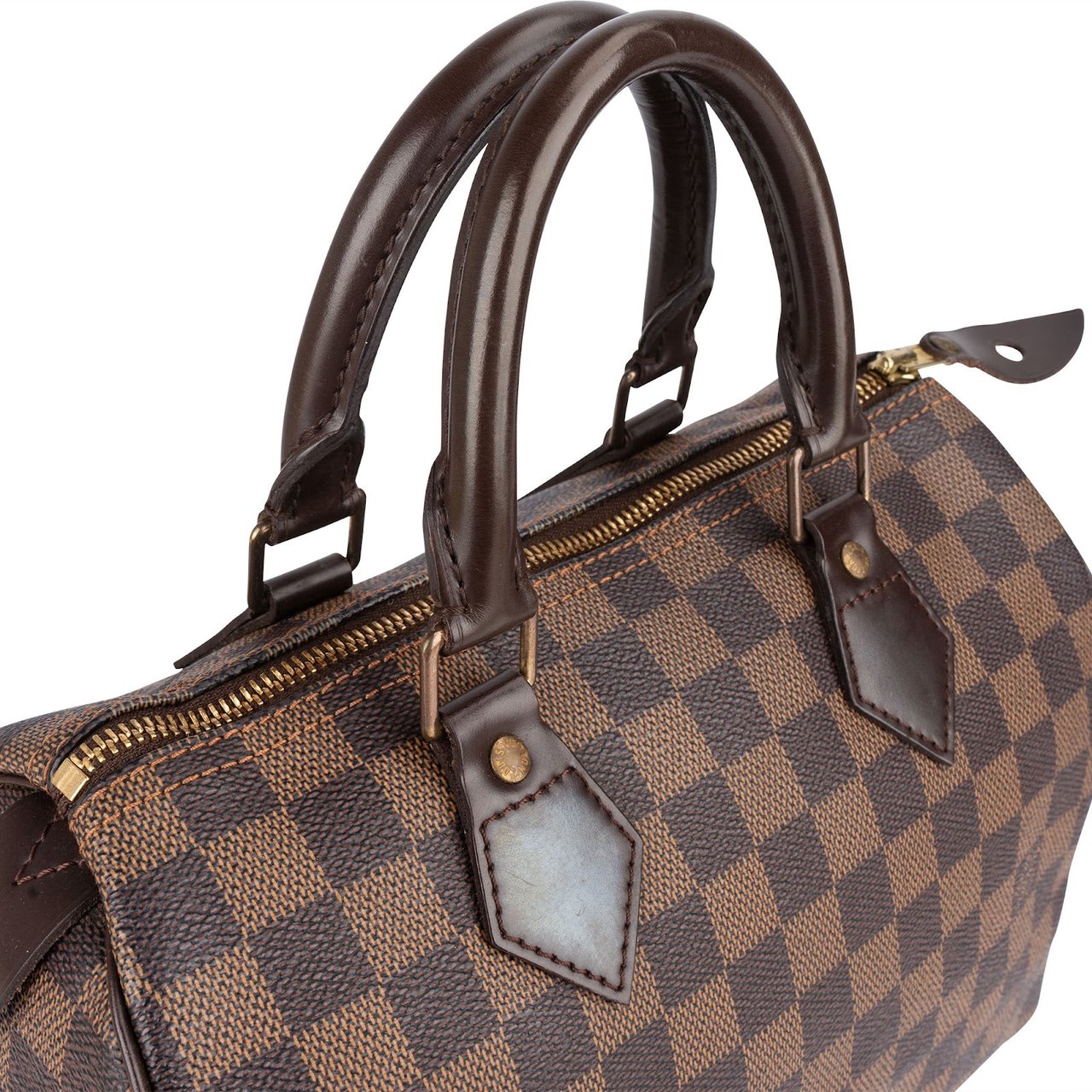 Louis Vuitton Monogram Damier Ebene Speedy 25 Handbag Bruin