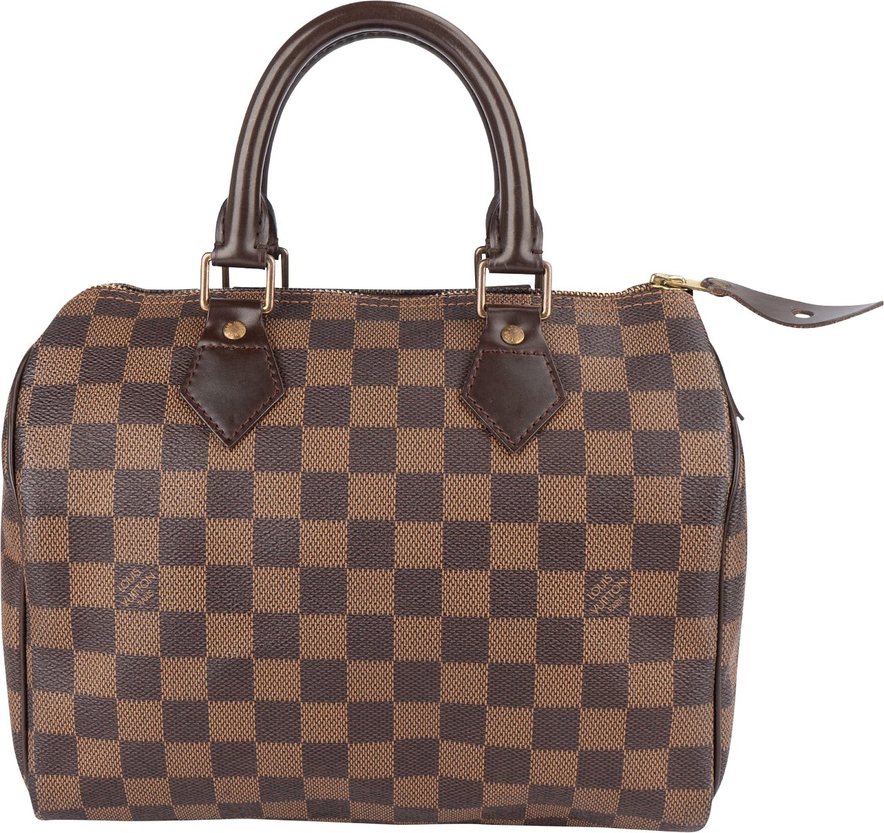 Louis Vuitton Monogram Damier Ebene Speedy 25 Handbag Bruin