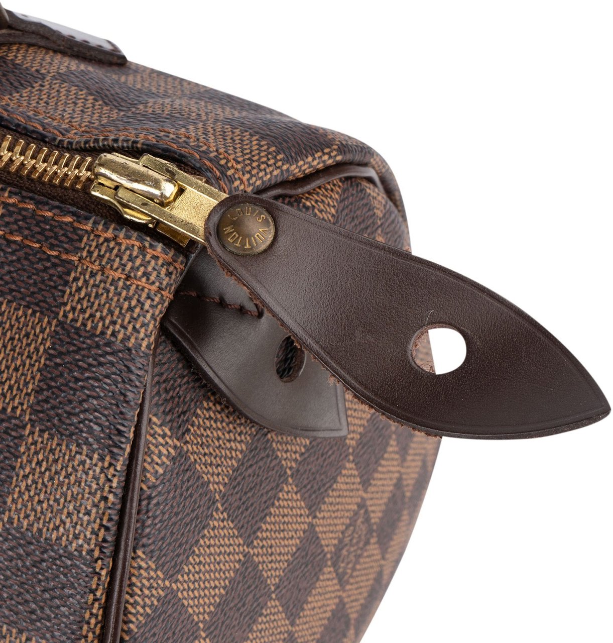 Louis Vuitton Monogram Damier Ebene Speedy 25 Handbag Bruin