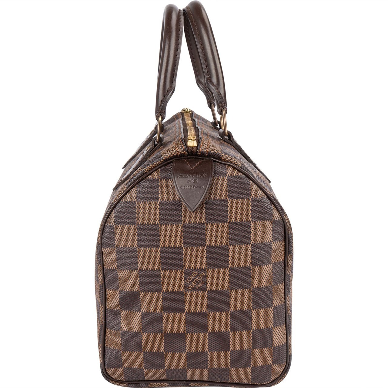 Louis Vuitton Monogram Damier Ebene Speedy 25 Handbag Bruin