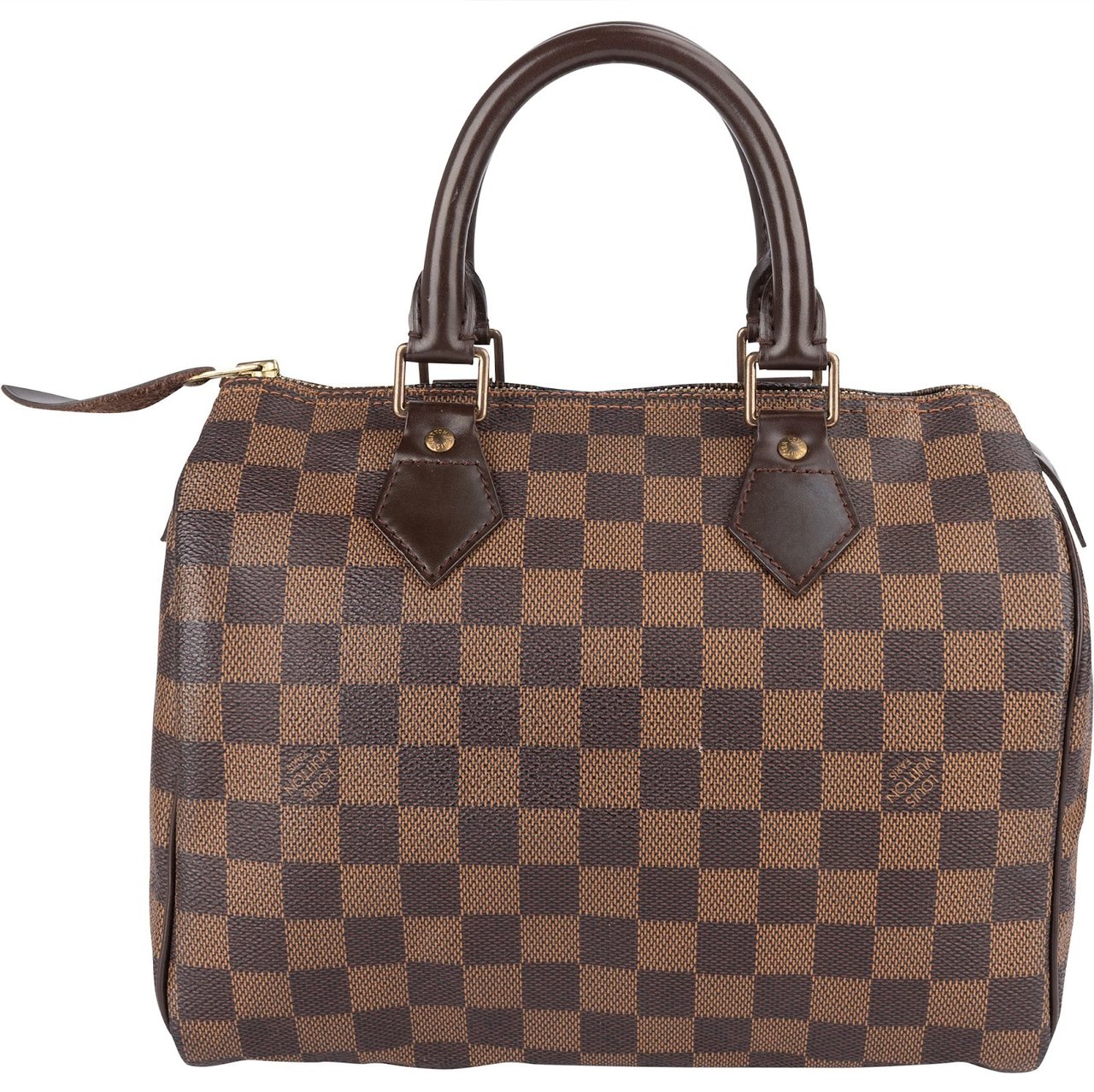 Louis Vuitton Monogram Damier Ebene Speedy 25 Handbag Bruin