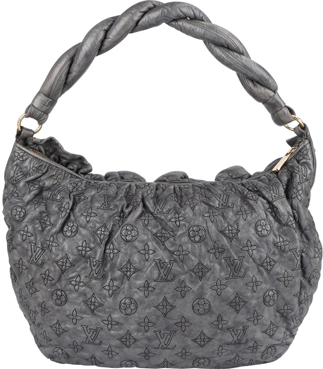 Louis Vuitton Louis Vuitton Leather Monogram Olympe Nimbus Shoulder Bag Donkergrijs