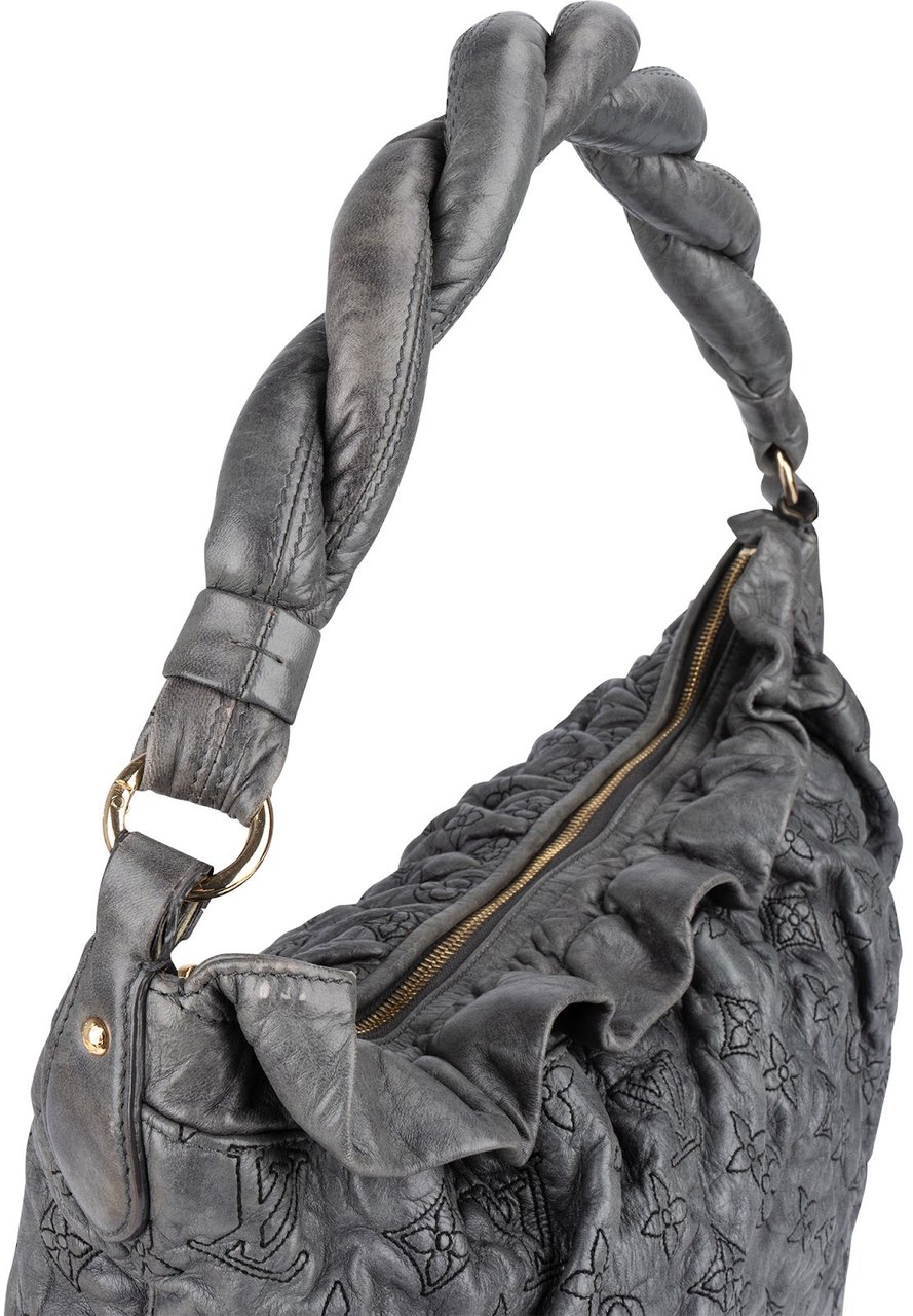 Louis Vuitton Louis Vuitton Leather Monogram Olympe Nimbus Shoulder Bag Donkergrijs