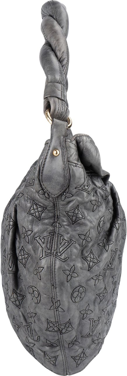 Louis Vuitton Louis Vuitton Leather Monogram Olympe Nimbus Shoulder Bag Donkergrijs