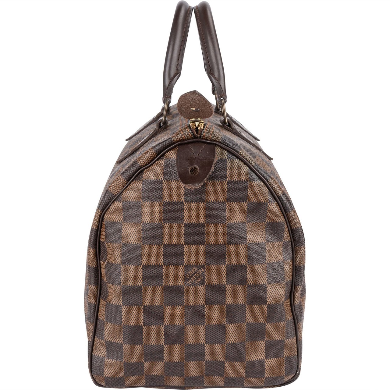 Louis Vuitton Monogram Damier Ebene Speedy 30 Handbag Bruin