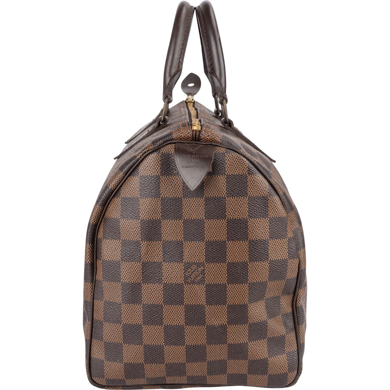 Louis Vuitton Monogram Damier Ebene Speedy 30 Handbag Bruin