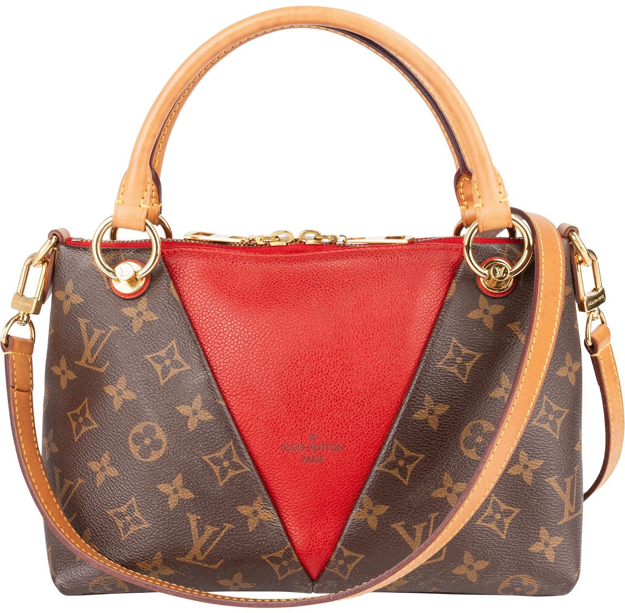 Louis Vuitton Louis Vuitton Monogram Canvas V Tote Handbag Bruin