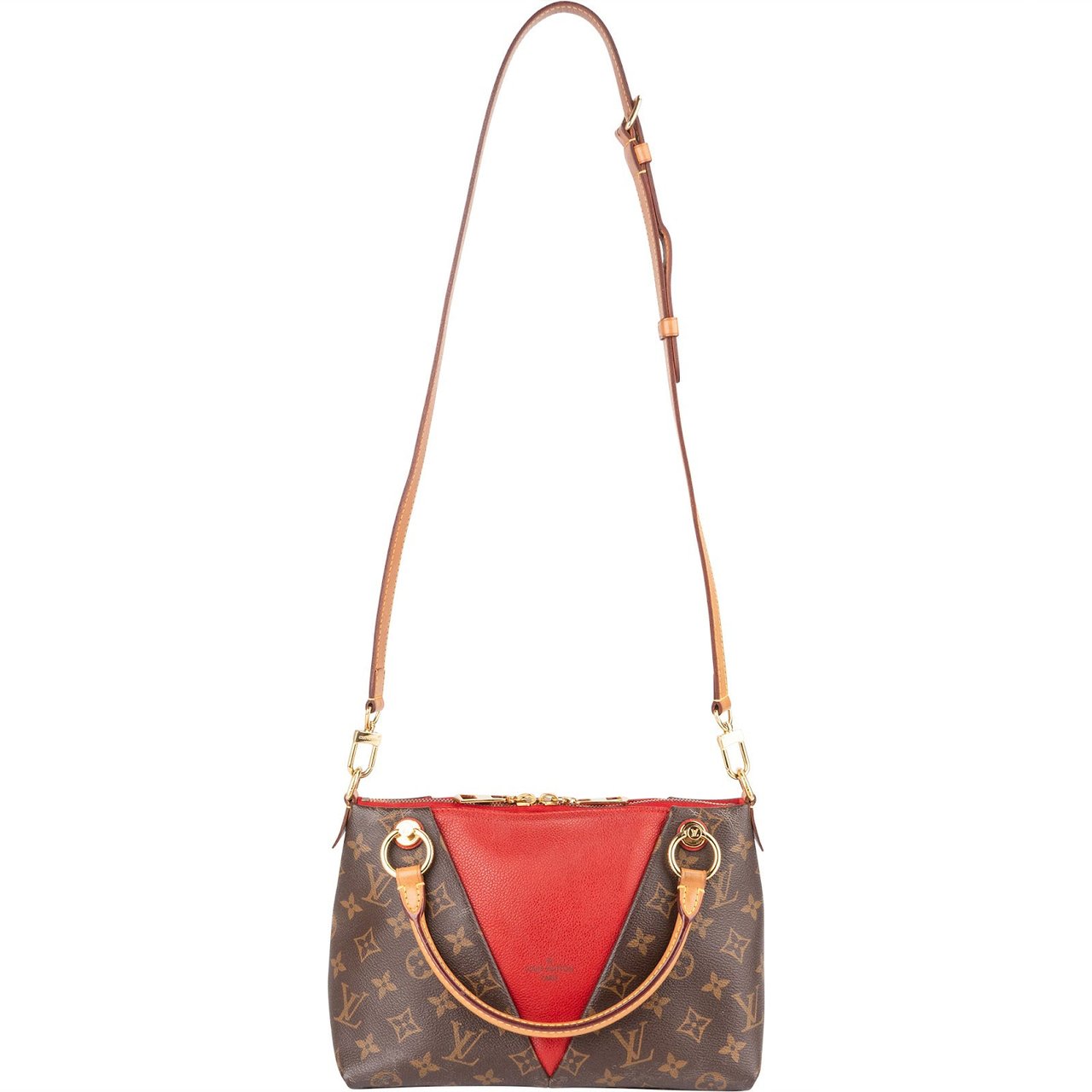 Louis Vuitton Louis Vuitton Monogram Canvas V Tote Handbag Bruin