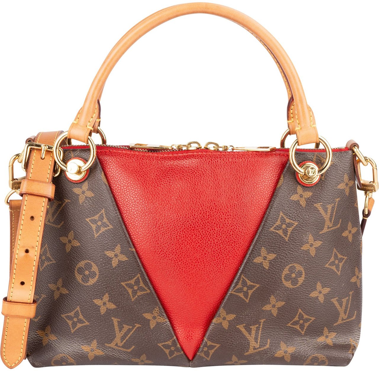Louis Vuitton Louis Vuitton Monogram Canvas V Tote Handbag Bruin