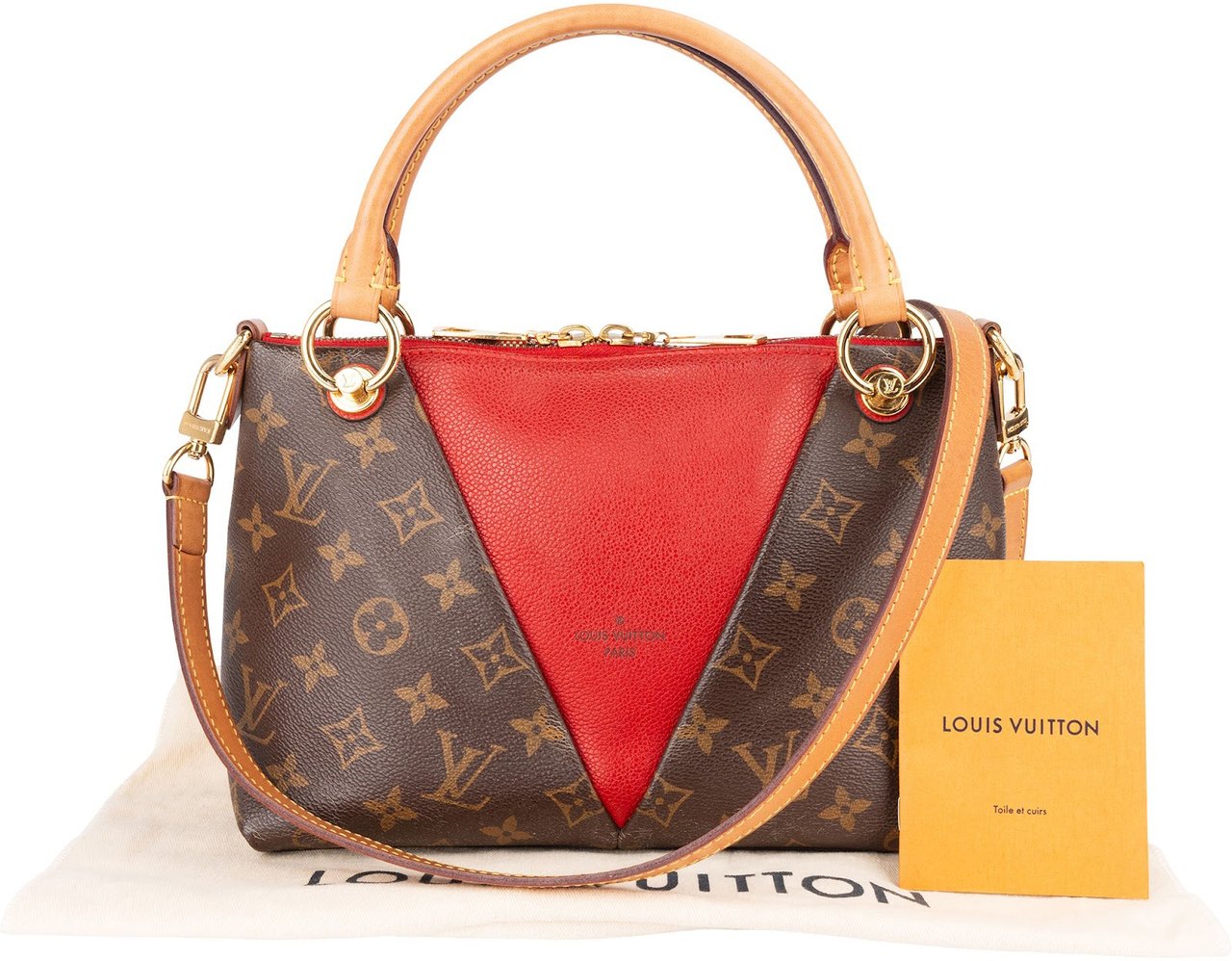 Louis Vuitton Louis Vuitton Monogram Canvas V Tote Handbag Bruin