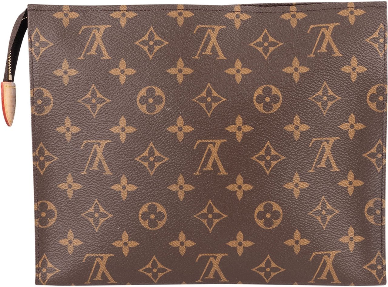 Louis Vuitton Louis Vuitton Monogram Canvas Poche Toilette 25 Clutch Bruin