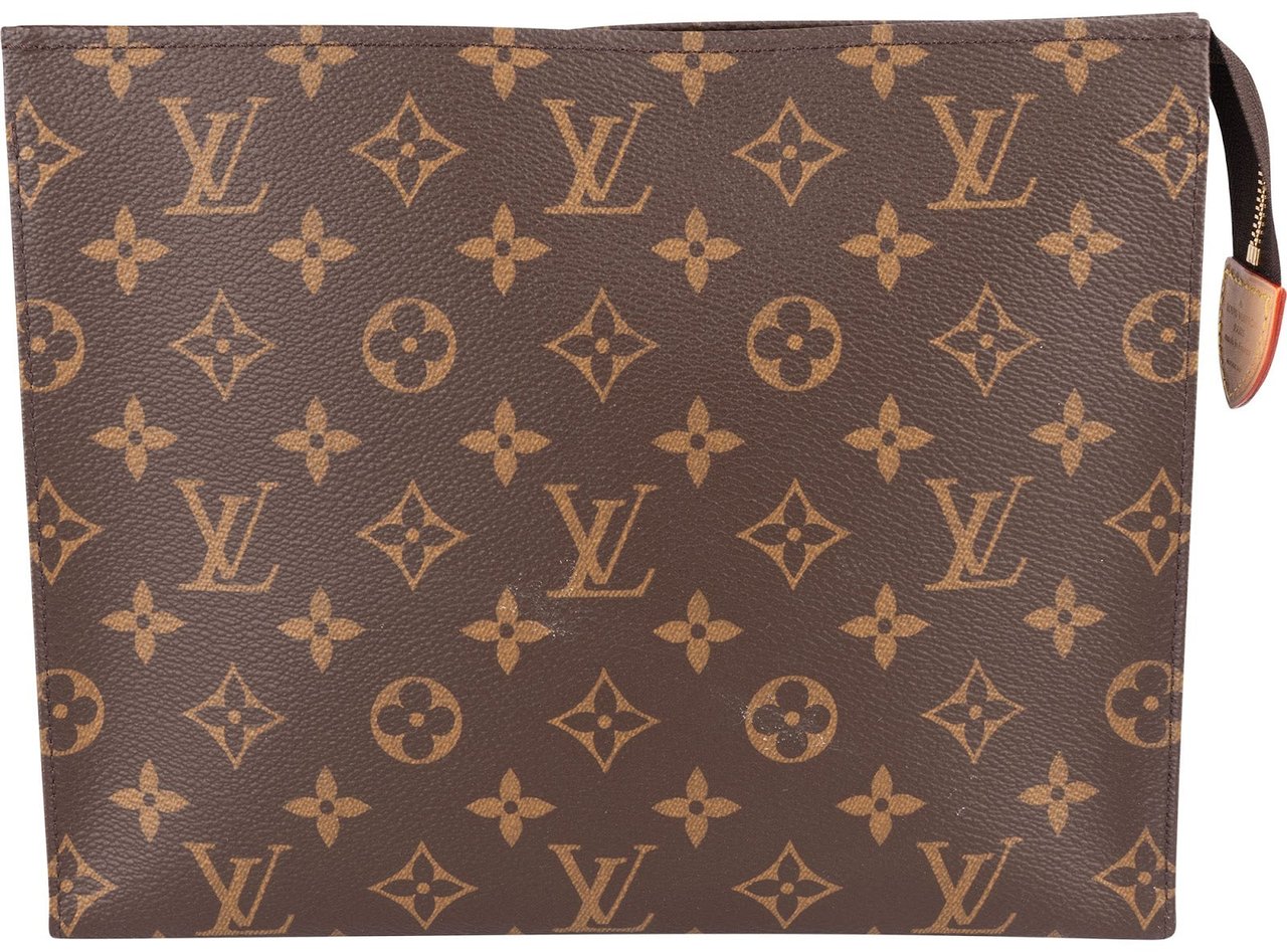 Louis Vuitton Louis Vuitton Monogram Canvas Poche Toilette 25 Clutch Bruin