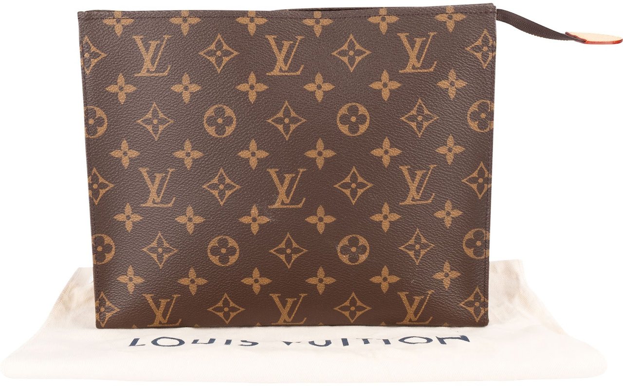Louis Vuitton Louis Vuitton Monogram Canvas Poche Toilette 25 Clutch Bruin