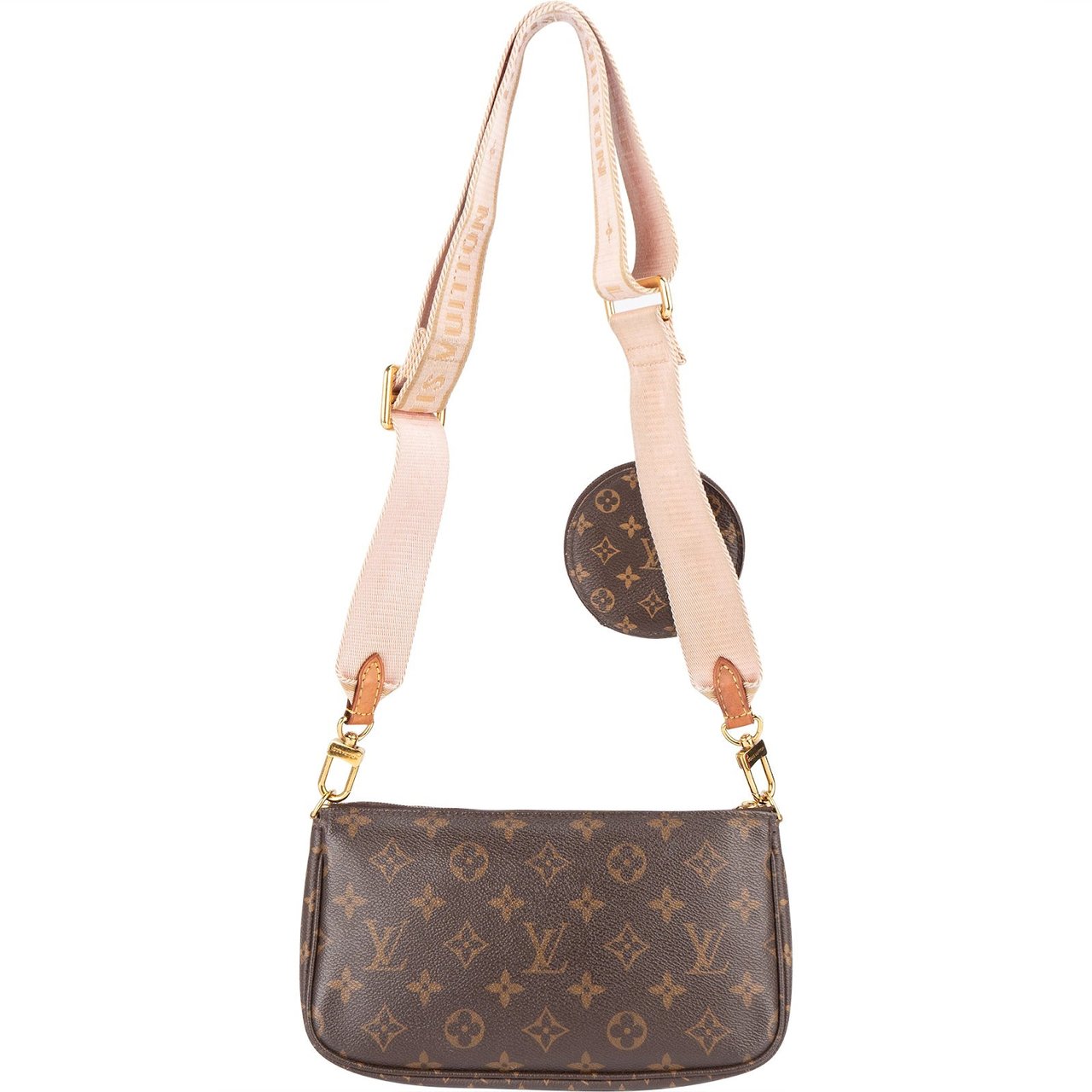 Louis Vuitton Louis Vuitton Monogram Canvas Multi Pochette Crossbody Bag Bruin