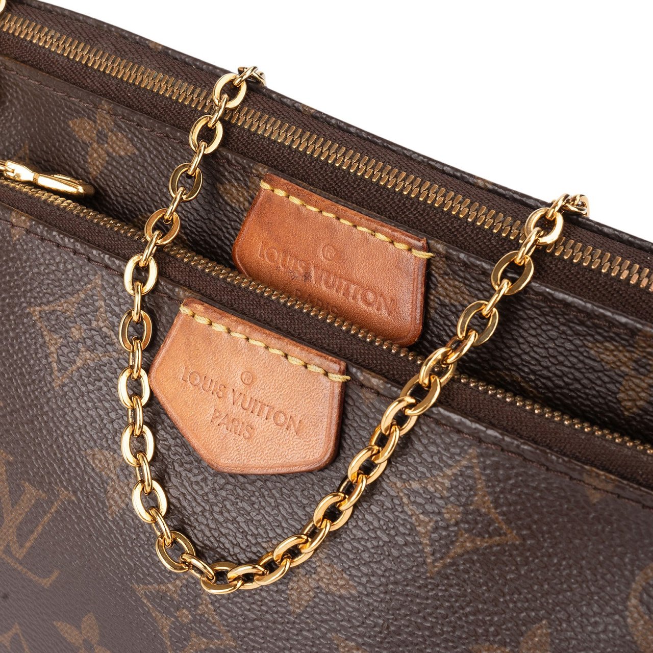 Louis Vuitton Louis Vuitton Monogram Canvas Multi Pochette Crossbody Bag Bruin