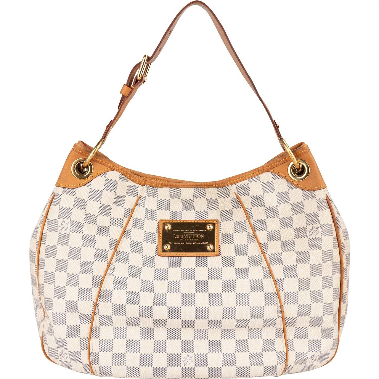 Louis Vuitton Louis Vuitton Monogram Damier Azur Canvas Galliera PM Shoulder Bag Wit