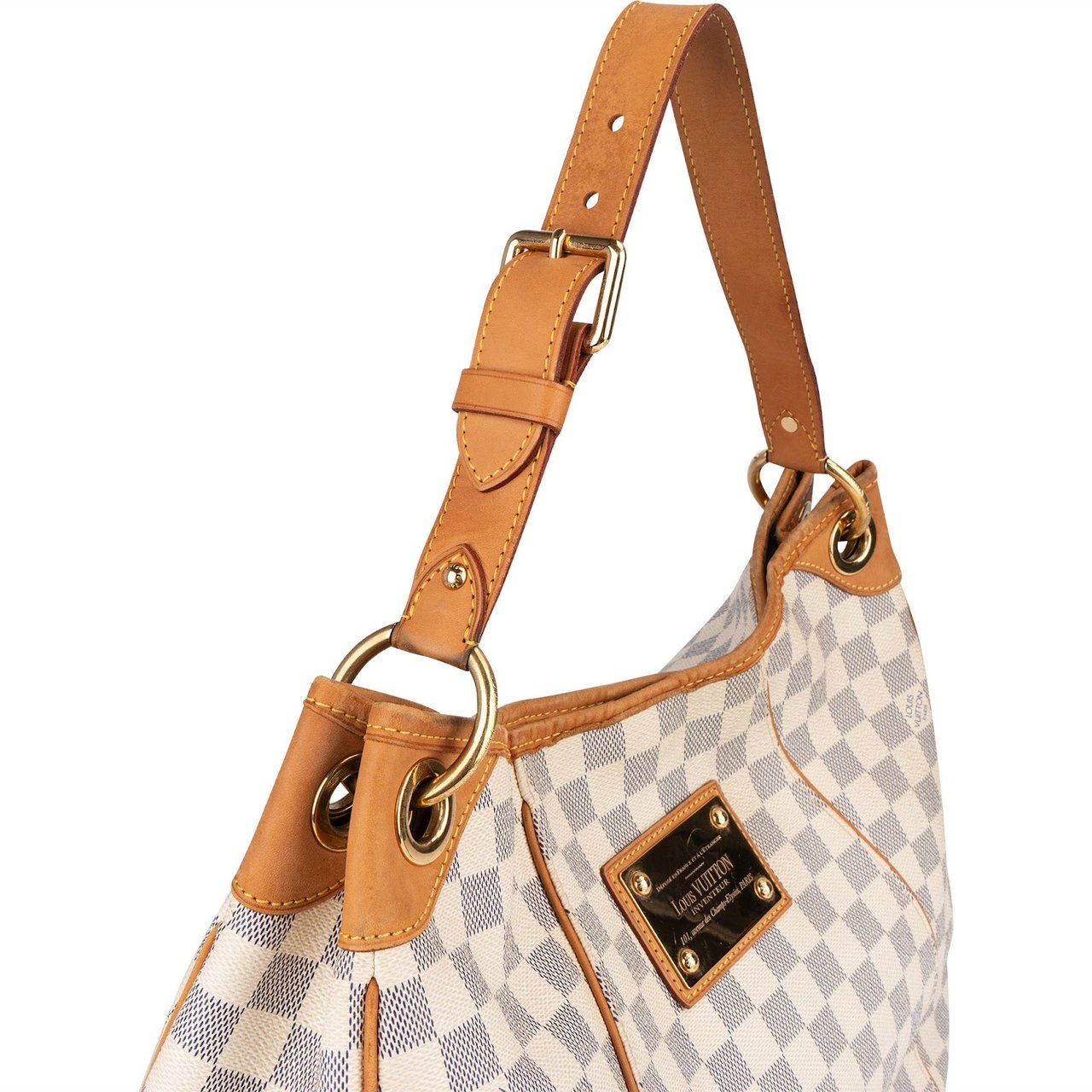 Louis Vuitton Louis Vuitton Monogram Damier Azur Canvas Galliera PM Shoulder Bag Wit