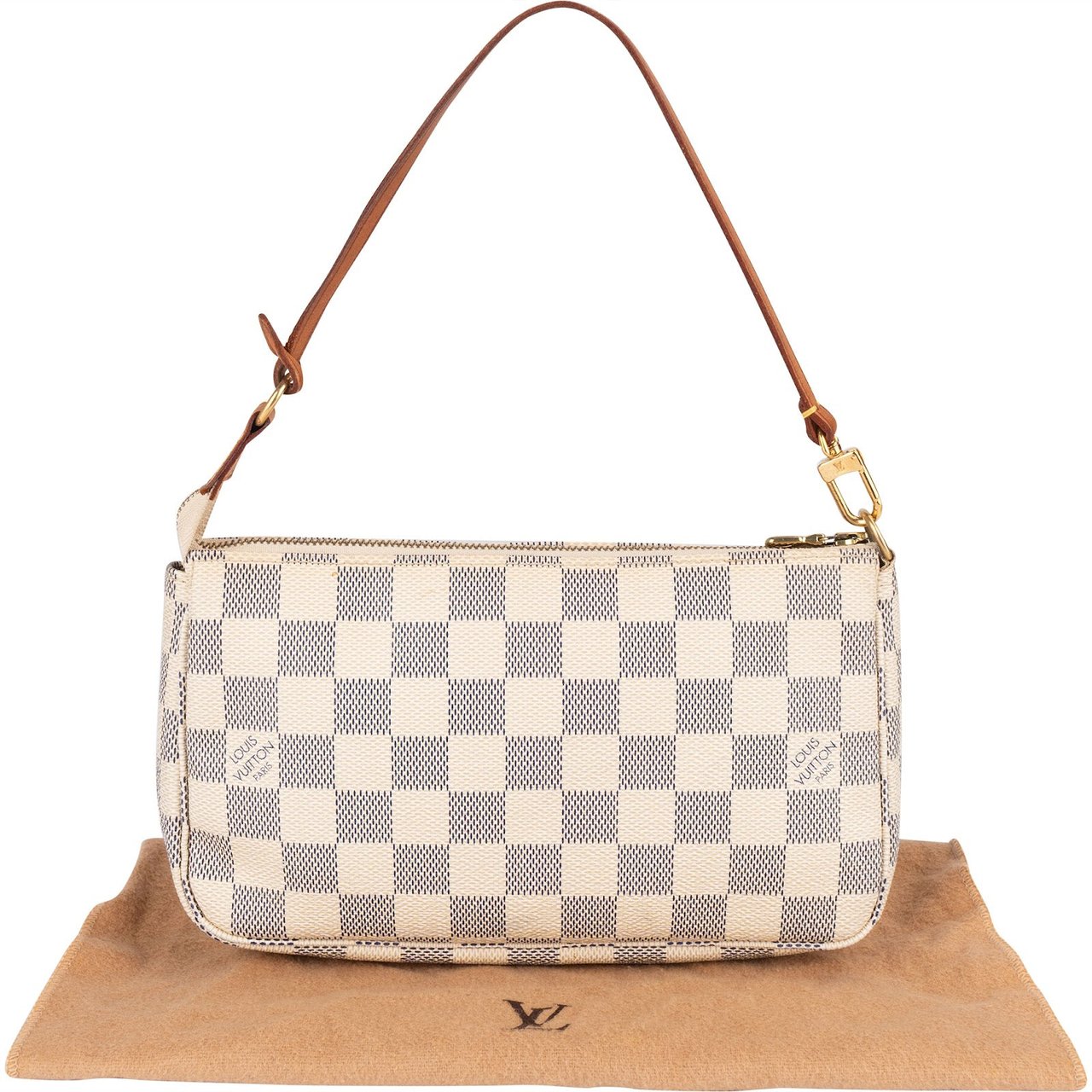Louis Vuitton Louis Vuitton Monogram Damier Azur Pochette Accessoires Handbag Beige