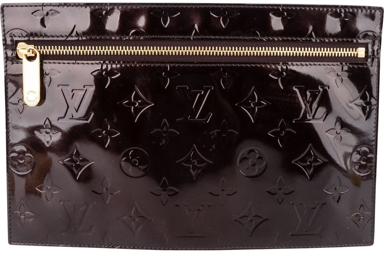 Louis Vuitton Monogram Vernis Pershing Square Organizer Clutch Divers