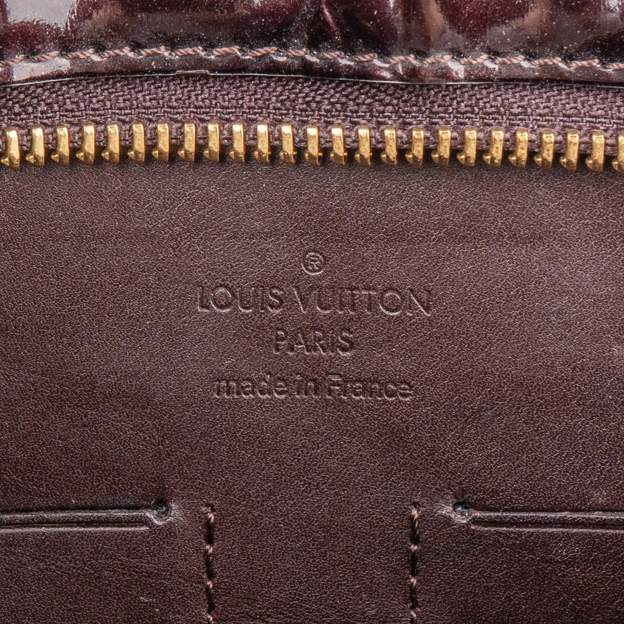 Louis Vuitton Louis Vuitton Monogram Vernis Pershing Square Organizer Clutch Bruin