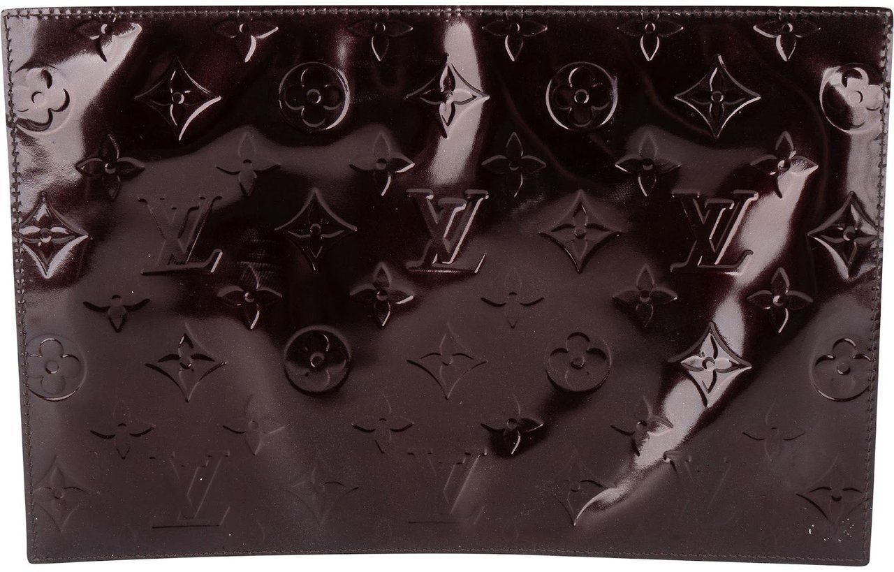 Louis Vuitton Louis Vuitton Monogram Vernis Pershing Square Organizer Clutch Bruin