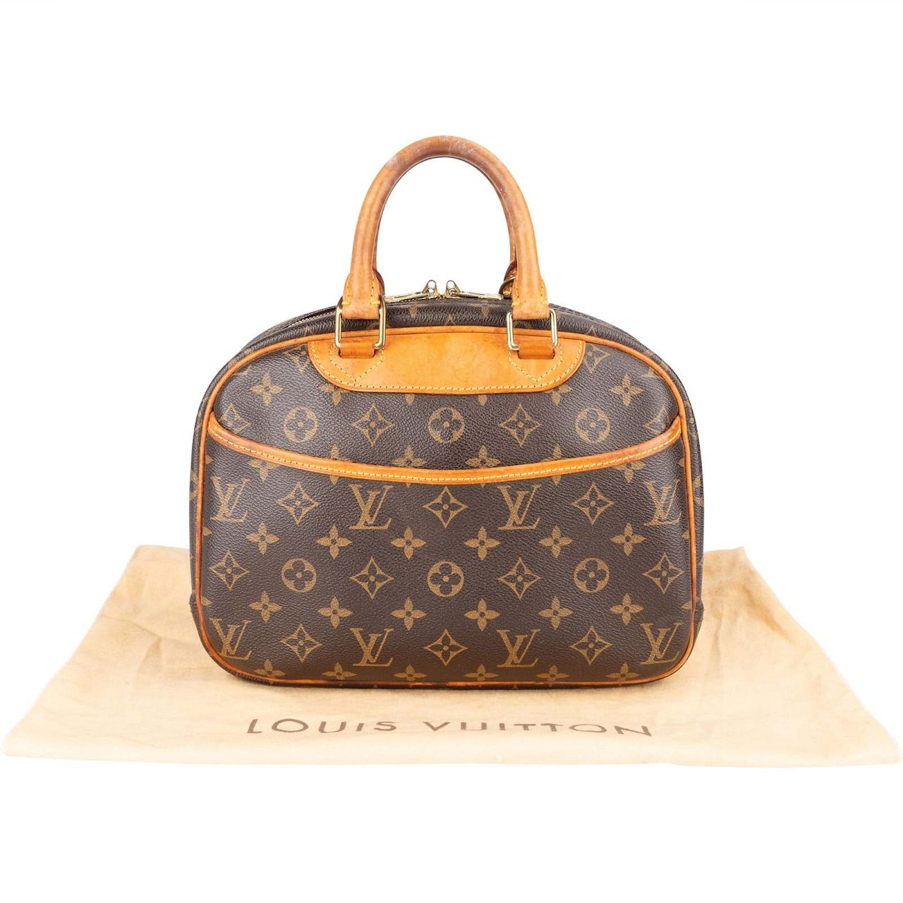 Louis Vuitton Louis Vuitton Monogram Canvas Trouville Handbag Bruin