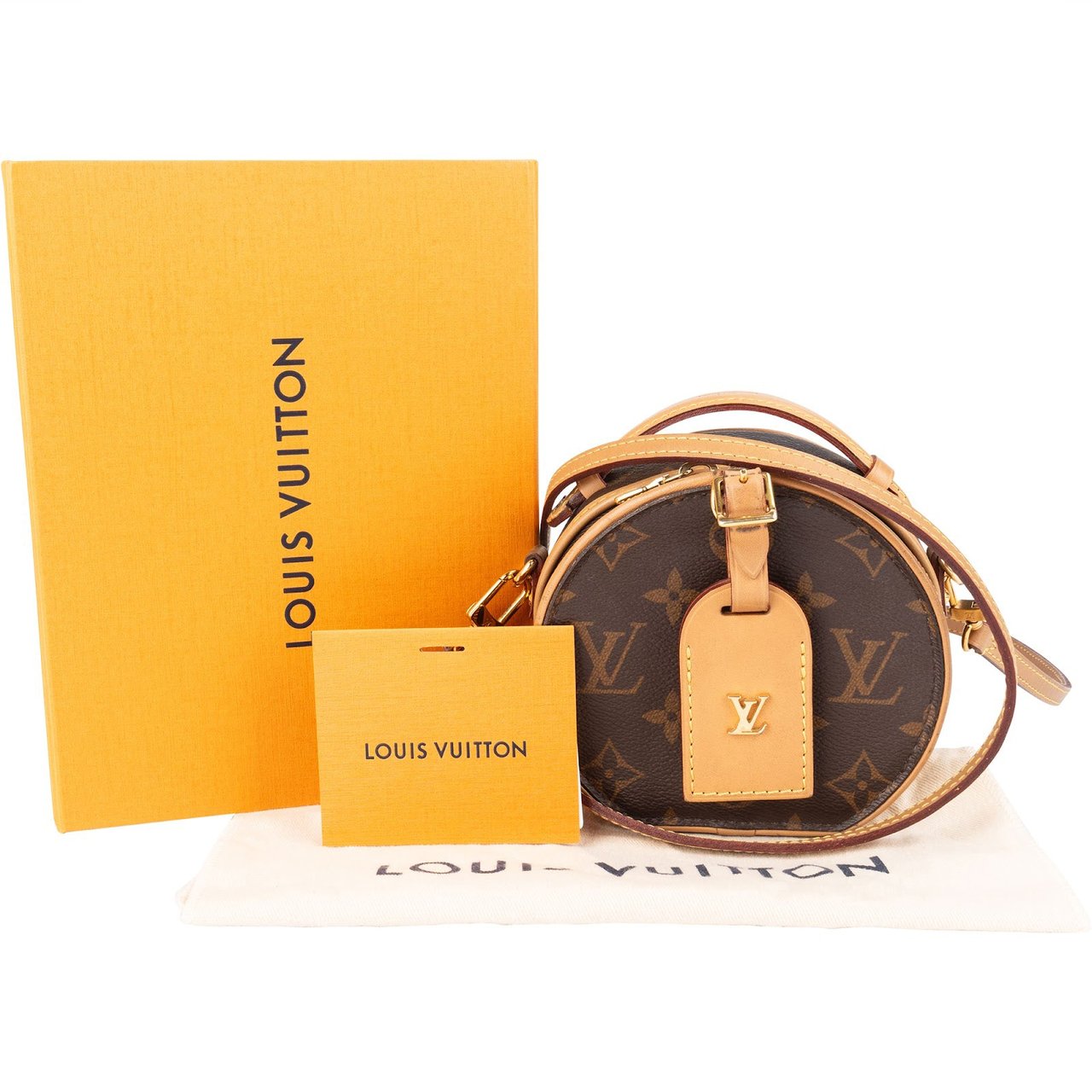 Louis Vuitton Louis Vuitton Monogram Canvas Boite Chapeau Souple Mini Crossbody Bag Bruin