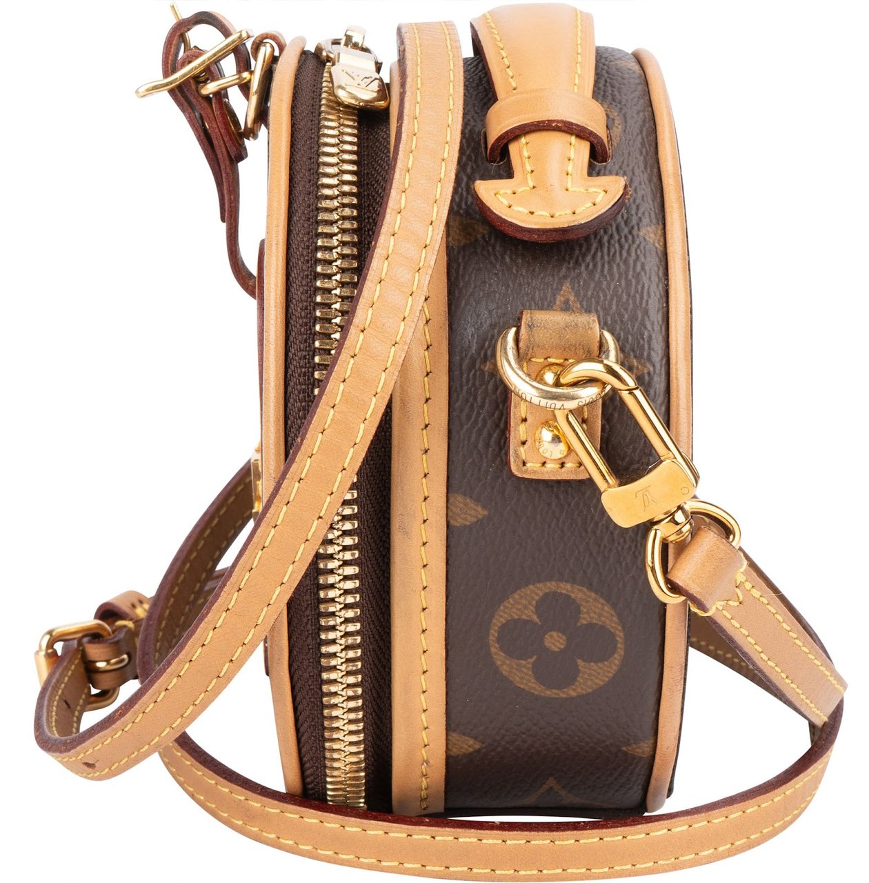 Louis Vuitton Louis Vuitton Monogram Canvas Boite Chapeau Souple Mini Crossbody Bag Bruin
