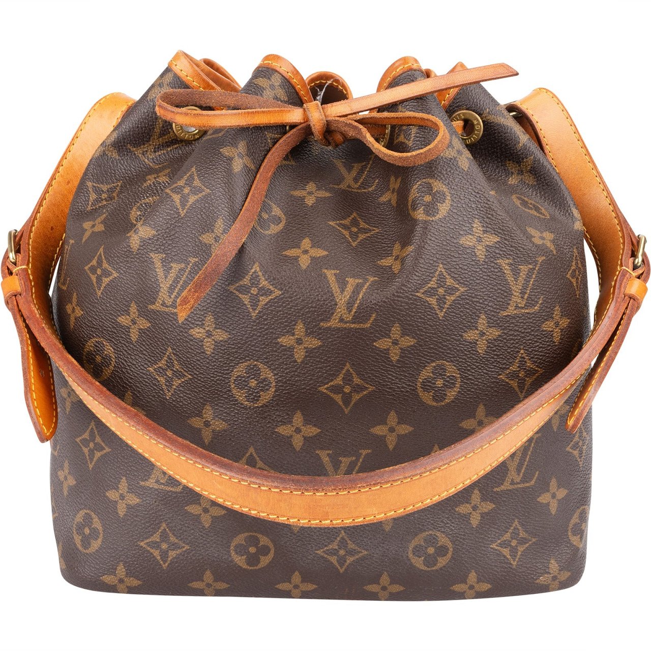 Louis Vuitton Monogram Canvas Sac Noé Petit Shoulder Bag Bruin